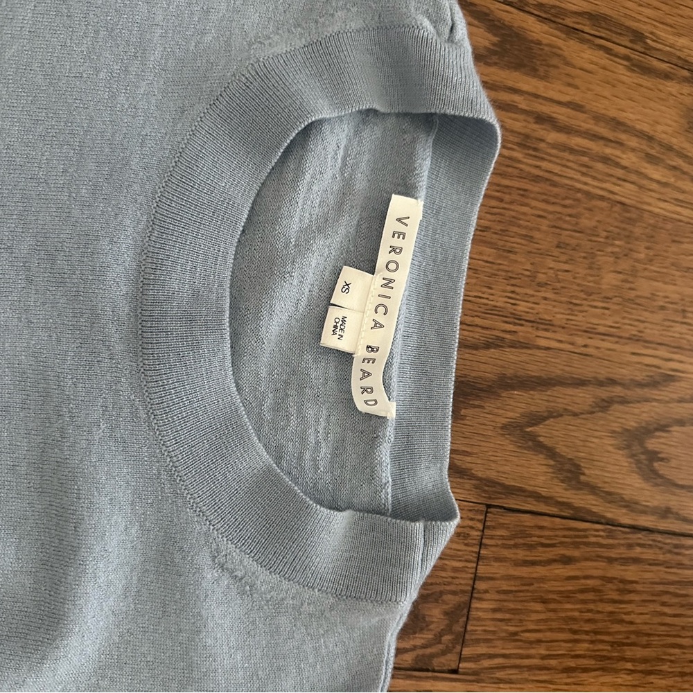 Veronica Beard Light Blue Knit Top - Picture 2 of 7